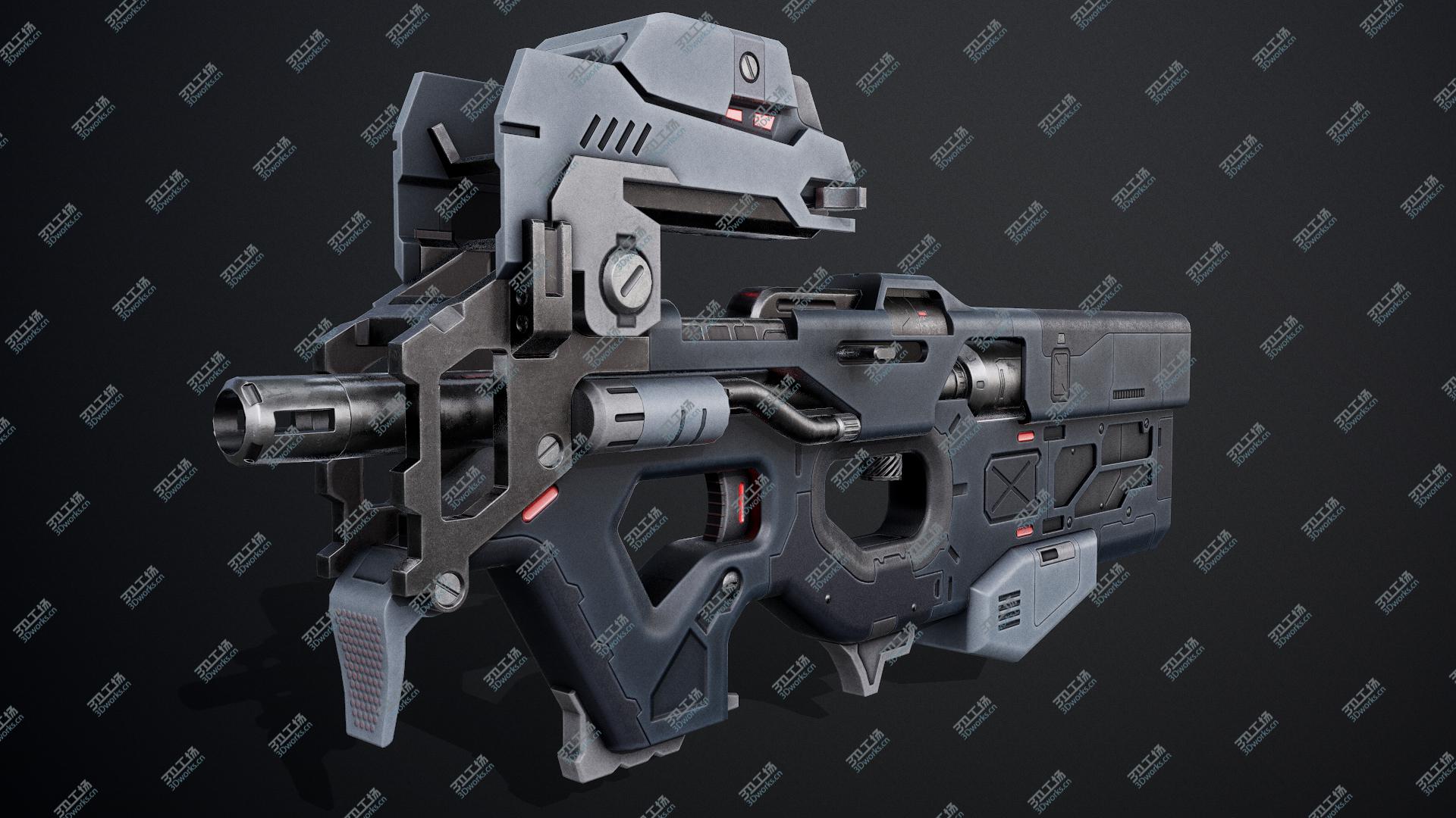 images/goods_img/2021040162/3D FN P90 Sci-Fi Submachine Gun Low Poly model/1.jpg